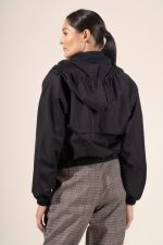Quin in Black Protective Outerwear Jacket with Hood - Image 4