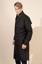Milo in Black Protective Outerwear Coat - Image 4
