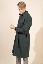 Milo in Hunter Green Protective Outerwear Coat - Image 6