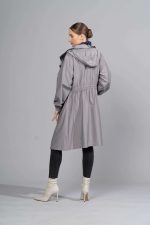 Phoebe in Charcoal Grey Protective Outerwear Coat - Image 3