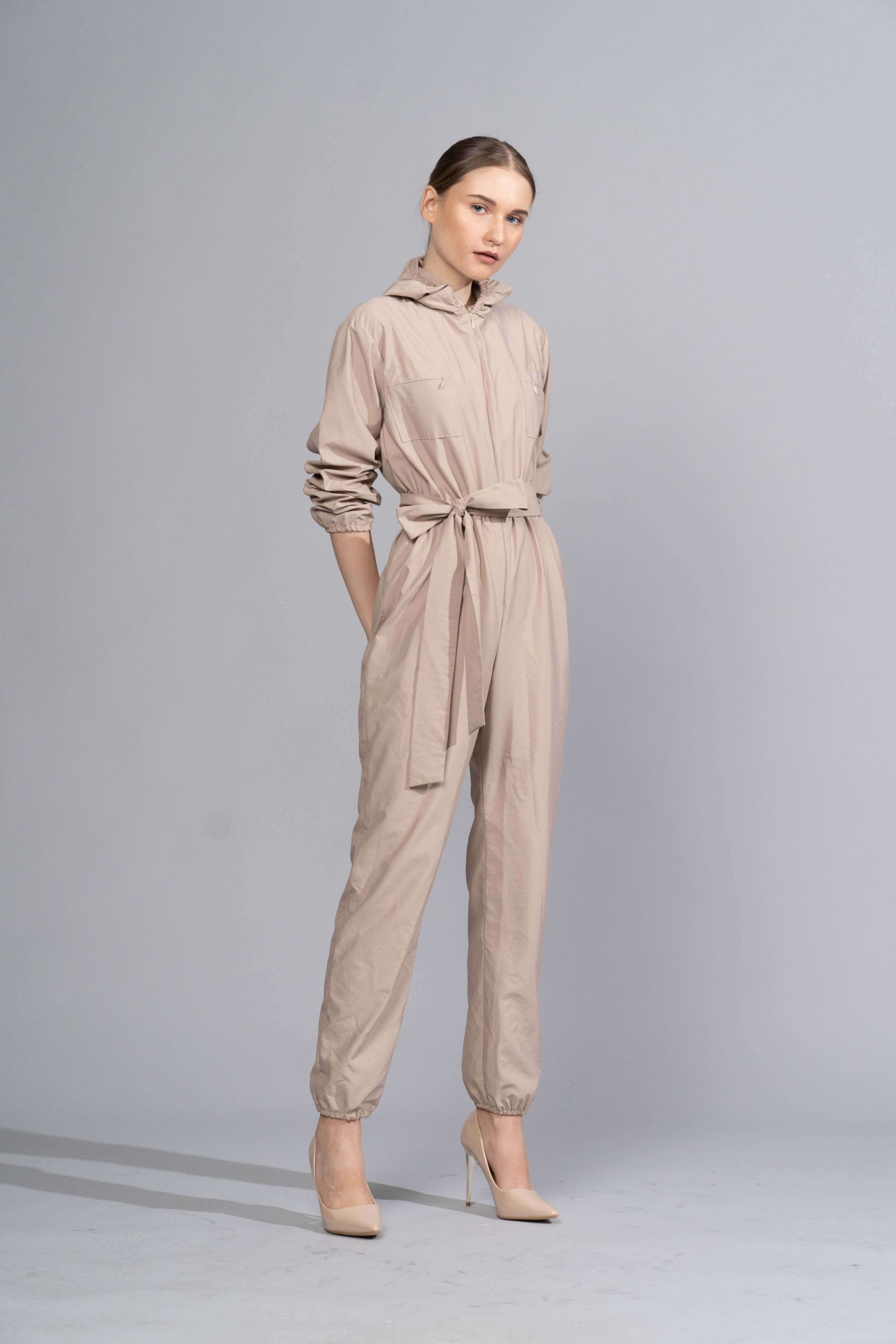 DSC02700 Celine Protective Outerwear Jumpsuit in Tan - Image 1