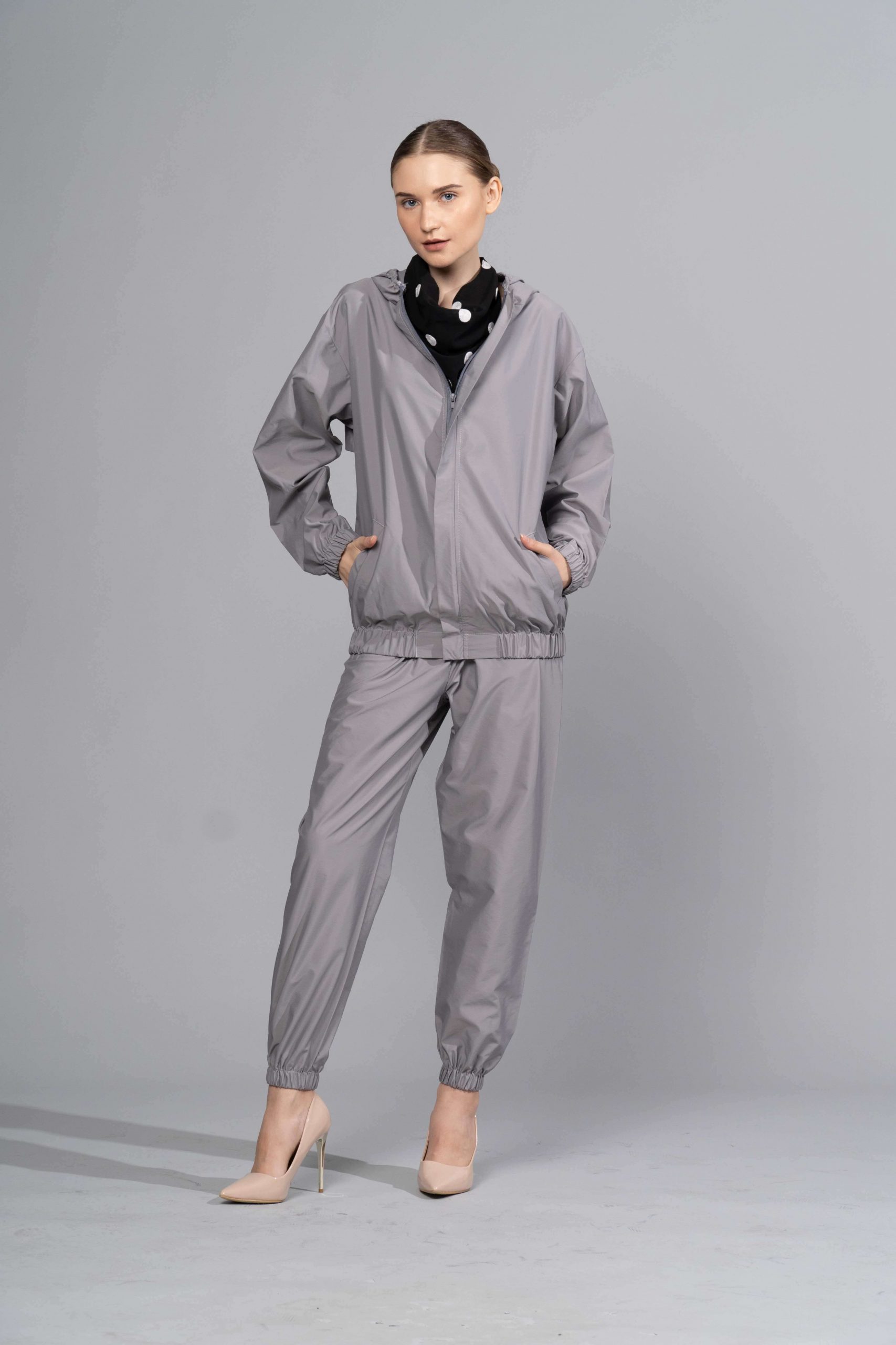 Quin Protective Outerwear Coordinates in Charcoal Grey