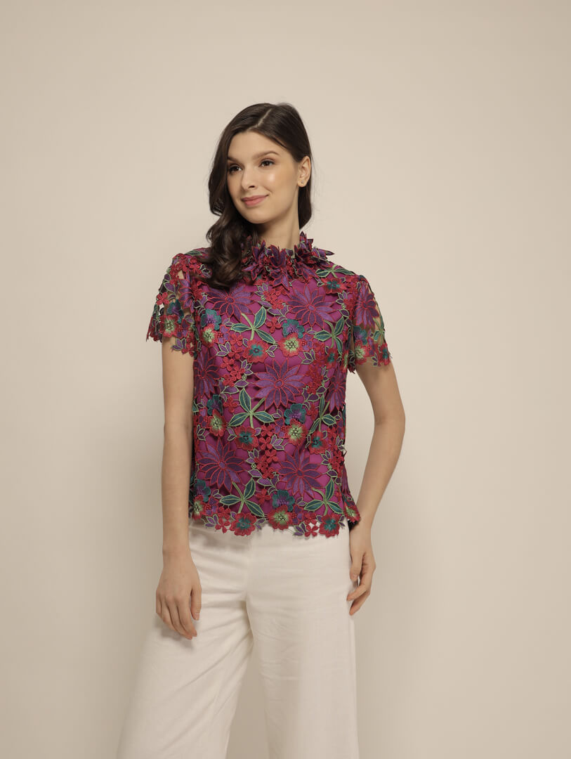 Ashley in Multi-coloured Lace
