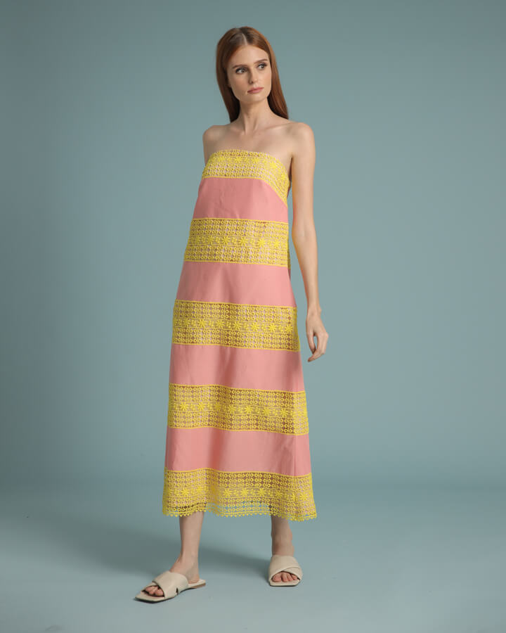 5R7A2164 Rue in Yellow and Pink - Image 1