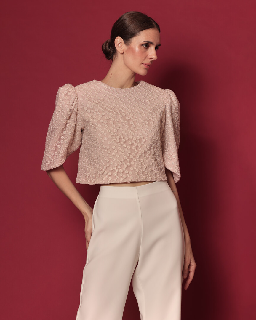 Kai in Blush Floral Lace
