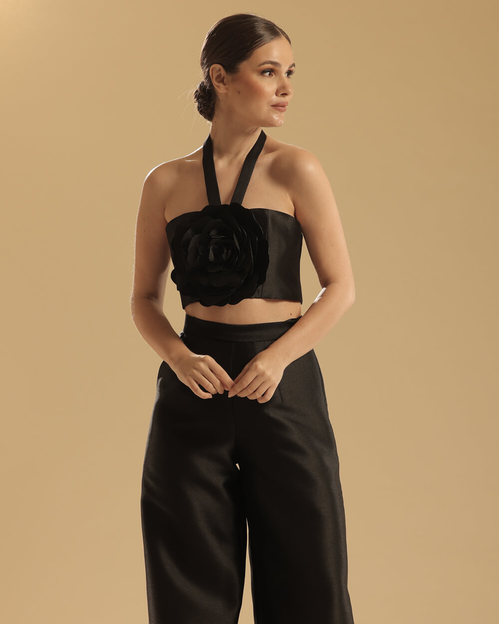 070A6187 Kaira Top in Black - Image 1