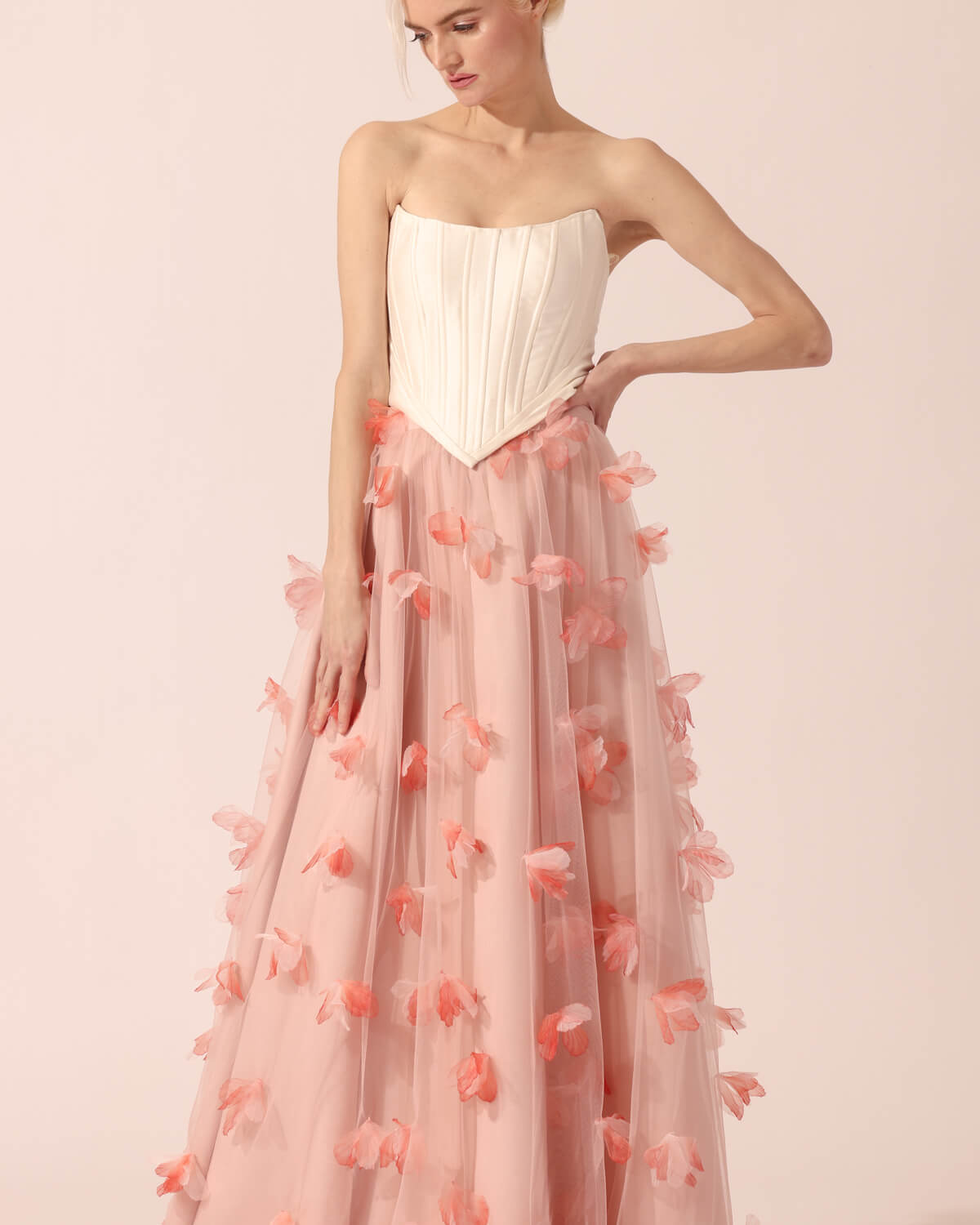 3V8A5990 Annastasia Skirt in Peach - Image 1
